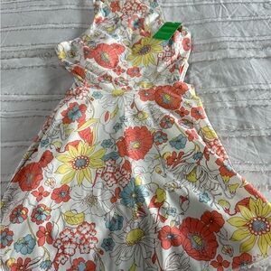 Forever 21 Women’s Floral One Piece Swimsuit - Red, Yellow, Blue Size M NWT